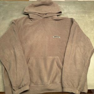 Essentials Fleece hoodie -brown- L - $70